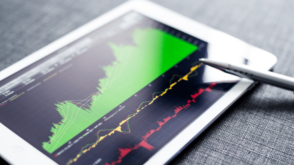 Stock market data on an iPad