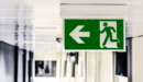 Exit Sign in an office