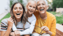 Three generations of a family, mother, daughter and granddaughter,